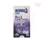 خرید کاندوم تاخیری کدکس فانکشن 8 در 1 بسته 10 عددی | Kodex 8 in 1 Function Condoms