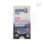 کاندوم خاردار بیگ داتس کدکس 690 تحریک نقطه جی | Nach Kodex Big Dots 690 G-Spot Condoms